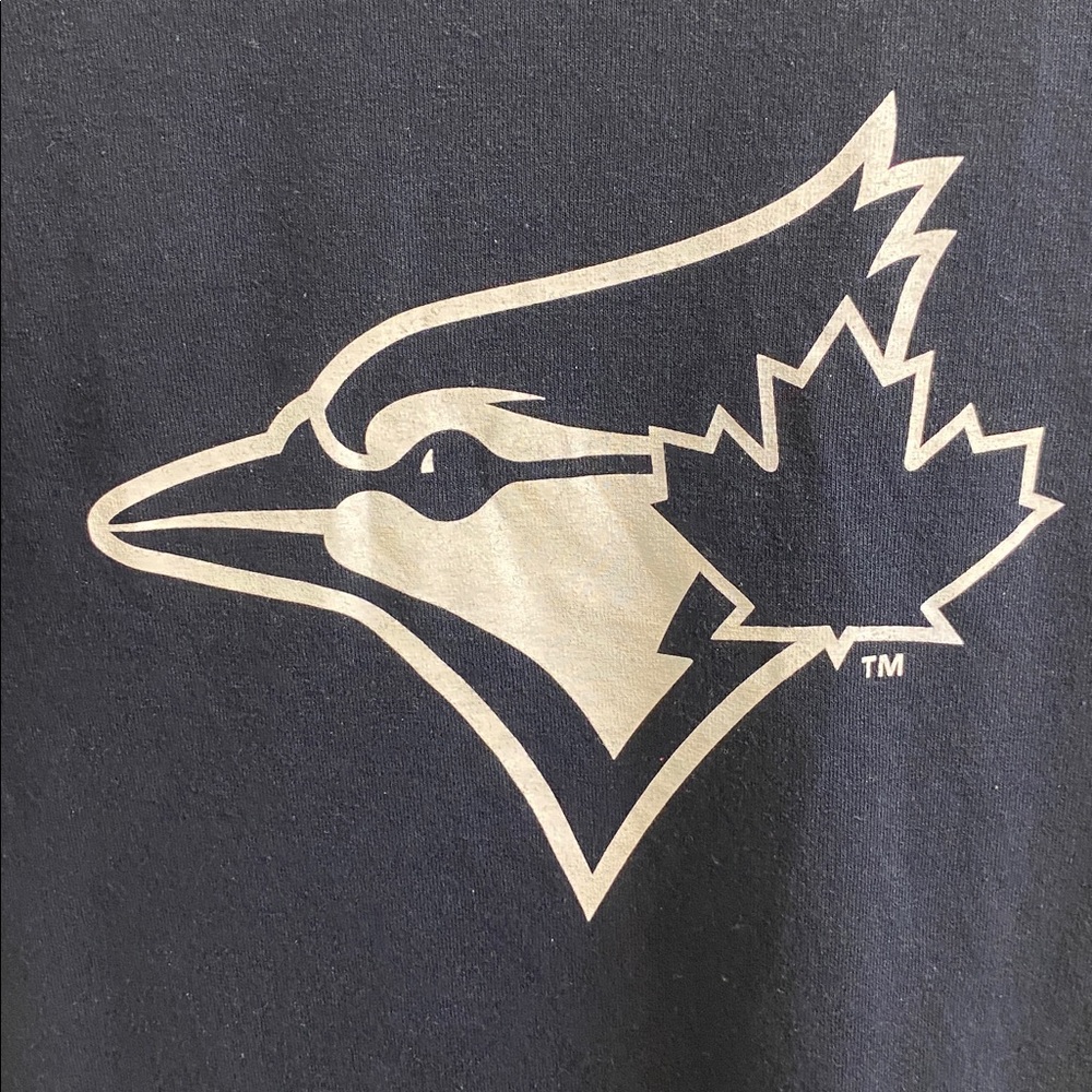 Toronto Blue Jays Baseball Care Foundation Buddy Navy Women’s Medium Tee Shirt - Picture 2 of 6